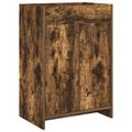 vidaXL Skriňa pod umývadlo do kúpeľne Dymový dub 56 x 37,5 x 81 cm