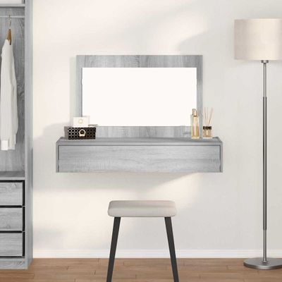 vidaXL Toaletný stolík Sivá 100 x 40 x 70 cm Kompozitné drevo