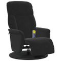 vidaXL Masážne relaxačné kreslo Čierna 91 x 71 x 105 cm Zamat