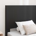 vidaXL Posteľový rám s úložným priestorom a čelom Čierna 75 x 190 cm