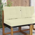 vidaXL Vankúš na vonkajšiu pohovku Polyester Krémová 60 x 50,5 cm
