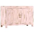 vidaXL Komoda svetloružová 110x35x70 cm masívne mangovníkové drevo