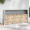 vidaXL Regál na krbové drevo s pláštenkou 300x25x150 cm