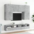 vidaXL TV nástenná skrinka betónovo sivá 100x30x30 cm kompozitné drevo