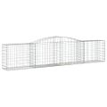vidaXL Oblúkový gabionový kôš 400x50x80/100 cm pozinkované železo