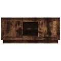 vidaXL TV skrinka dymový dub 102x35x45 cm spracované drevo