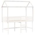 vidaXL Strecha na detskú posteľ biela 217x85,5x154 cm borovicový masív