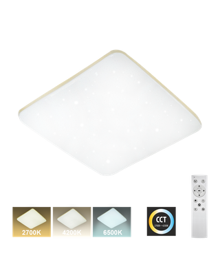 LED stropné svietidlo TR-614S - MANA 36W 3420lm 43x43cm CCT + ovládač Trixline