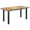 vidaXL Jedálenský stôl, nohy v tvare I 180x90x77 cm, recyklovaný masív