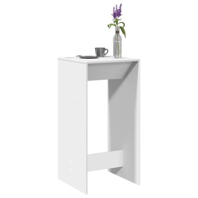 vidaXL Barový stôl biely 51x50x103,5 cm kompozitné drevo