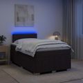 vidaXL Posteľ boxspring s matracom Tmavohnedá 120 x 200 cm Látka