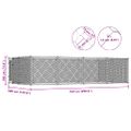 vidaXL Vonkajšia voliéra pre psy 7,6x3,8x1,9 m