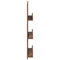 vidaXL Regál na časopisy Staré drevo 51 x 11 x 102 cm Kompozitné drevo