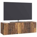 vidaXL Nástenná TV skrinka 98 x 31 x 30 cm Staré drevo