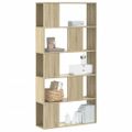 vidaXL Knižnica 5 políc dub sonoma 80,5x23,5x162,5 cm kompozitné drevo