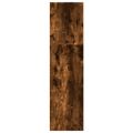 vidaXL Knižnica dymový dub 40x24x109 cm kompozitné drevo