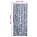 vidaXL Záves proti hmyzu, modrý a biely 90x200 cm, ženilka