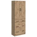 vidaXL Sada skríň 2 ks 66 x 34,5 x 87 cm Kompozitné drevo Dub artisan
