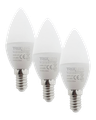 LED žiarovka Trixline 6W C35 E14 neutrálna biela 3 PACK