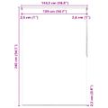 vidaXL Sprchová roleta, 140x240 cm, vzor slov