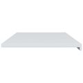vidaXL Parapetné dosky Biela 140 x 50 x 4,5 cm PVC