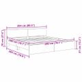 vidaXL Rám postele Staré drevo 200 x 200 cm Kompozitné drevo