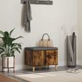 vidaXL Predsieňová lavica s vankúšom Údený Dub 60 x 38 x 46 cm