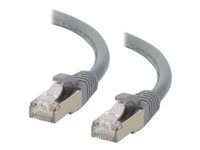 Patch kábel - RJ-45 (M) do RJ-45 (M) - 20 m - STP - CAT 6a - lisovaný, prevedenie bez hrbolčekov, licna - sivá