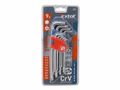 L-kľúče TORX, súprava 9ks, T 10-15-20-25-27-30-40-45-50 EXTOL-PREMIUM