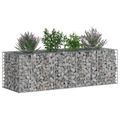 vidaXL Gabiónová vyvýšená posteľ 180 x 60 x 55 cm Pozinkovaná oceľ