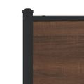 vidaXL Kovový posteľný rám bez matraca hnedý dub 200x200 cm
