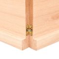 vidaXL Stolová doska 220x40x(2-4) cm neošetrený dubový masív