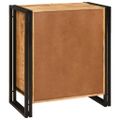 vidaXL Nočný stolík Hnedá 66 x 35 x 76 cm Masívne surové mango drevo