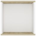 vidaXL Nástenná TV skrinka, biela+sonoma 102x35x35cm, kompozitné drevo