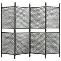 vidaXL Plotový panel polyratan 2,4x2 m antracitový