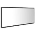 vidaXL Kúpeľňové LED zrkadlo sivé 100x8,5x37 cm akryl