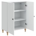 vidaXL Servírovacia skriňa Biela 66 x 34,5 x 90 cm Kompozitné drevo