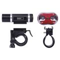 Svetlo na bicykel SET 1+3x LED, na 3+2x AAA, predné+zadné