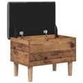 vidaXL Úložná lavička s vankúšom Dubové drevo 62 x 42 x 46 cm
