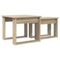 vidaXL Súprava na kávový stolík 2 ks Sonoma dub 50 x 52 x 42 cm