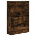 vidaXL Botník dymový dub 60x21x87,5 cm kompozitné drevo