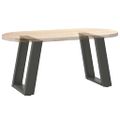 vidaXL Nohy konferenčného stolíka v tvare U, 2 ks, antracitové, 38 x (42-43) cm, oceľ