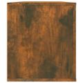 vidaXL TV skrinka dymový dub 100x35x40 cm spracované drevo