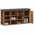 vidaXL Lavička na topánky Old Wood 102x32x50 cm Engineered Wood