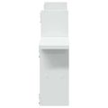 vidaXL Nástenné police 2 ks biele 38x12x38 cm kompozitné drevo