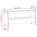 vidaXL Lavica do predsiene biela 100x28x45 cm masívne borovicové drevo