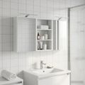 vidaXL Set kabinetov do kúpeľne 3 ks 126 x 16 x 62.5 cm