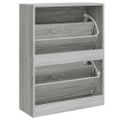 vidaXL Botník Sivý dub sonoma 63x24x81 cm spracované drevo