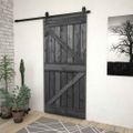 vidaXL Dvere 90x210 cm masívne borovicové drevo čierne