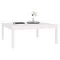 vidaXL Konferenčný stolík biely 100x100x40 cm borovicový masív